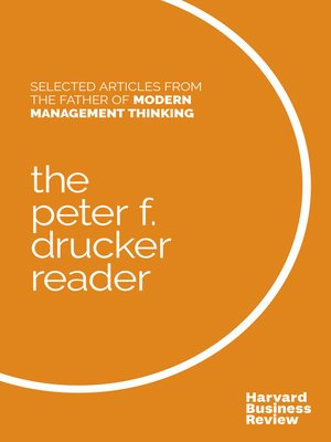 cover image of The Peter F. Drucker Reader